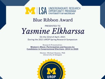 2021 UROP Spring Symposium Blue Ribbon IG 2 